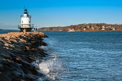 Spring Point Ledge Light Sits at End of 900-Foot Breakwater